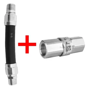 CONJUNTO CONECTOR DE SEGURANCA MM10+ALINHADOR 3/4 FIX + FIX